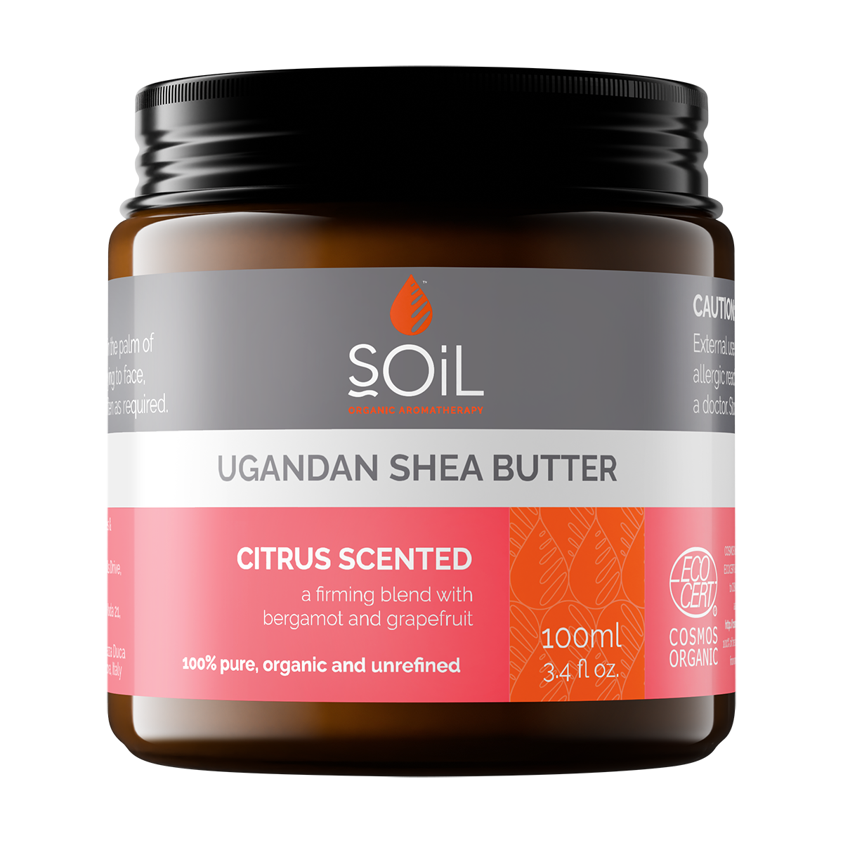 Organic Shea Butter - Citrus Scented 100ml